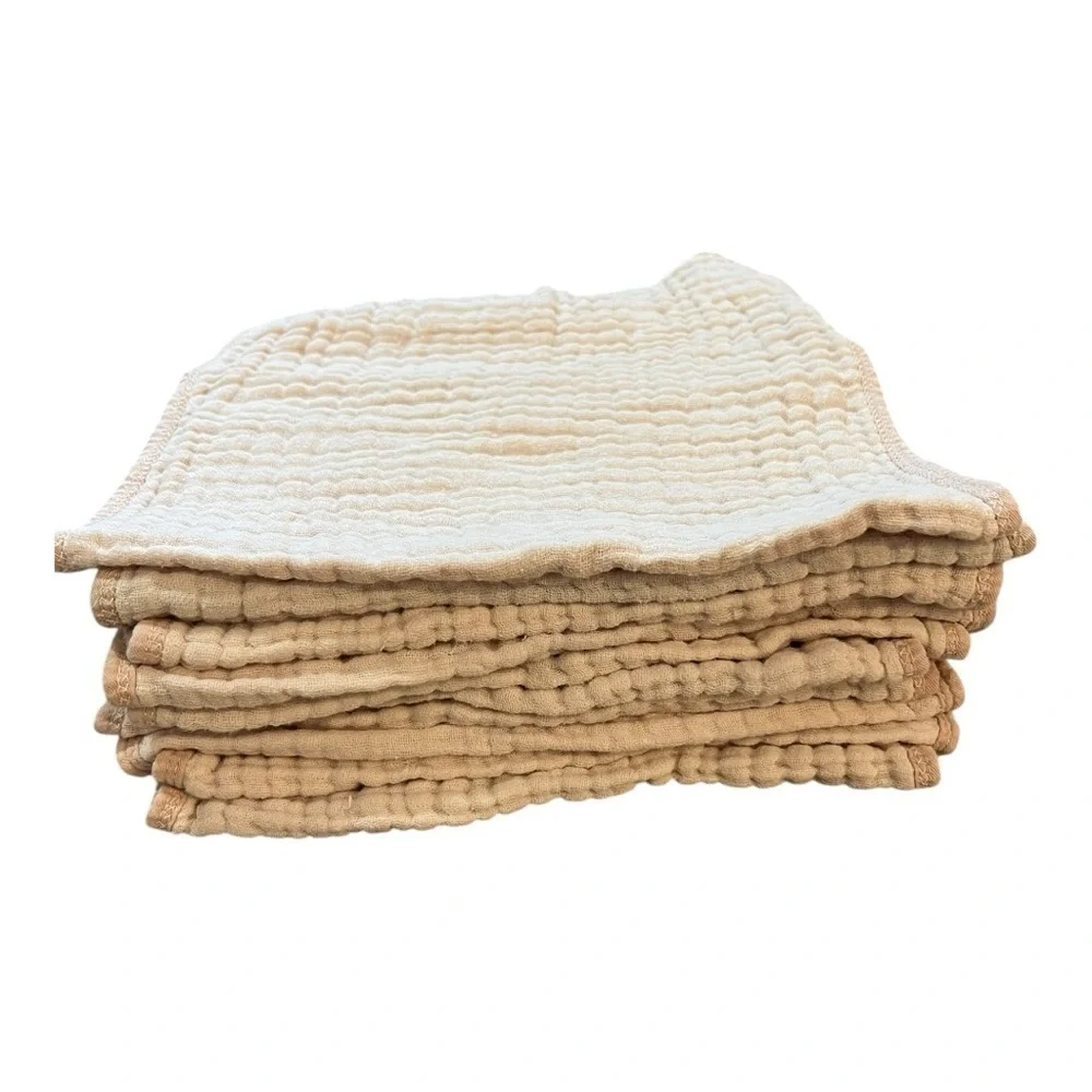 Comfy Cubs Muslin Burp Cloths Blush Pink Set of 10